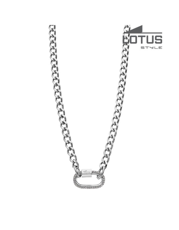 LOTUS STYLE WOMEN'S STAINLESS STEEL NECKLACE